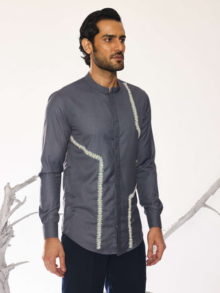 Lumen grid statement shirt