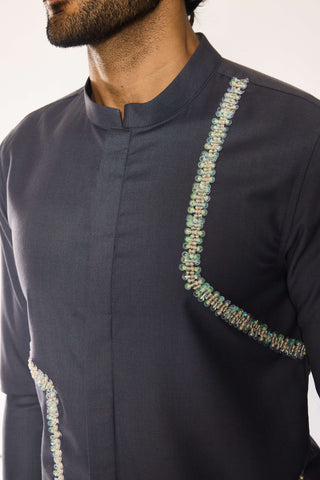 Lumen grid statement shirt