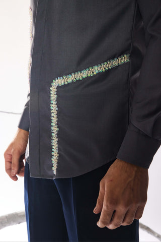 Lumen grid statement shirt