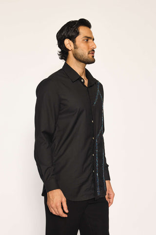 Zen black parallels gallery shirt