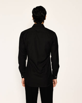 Zen black parallels gallery shirt