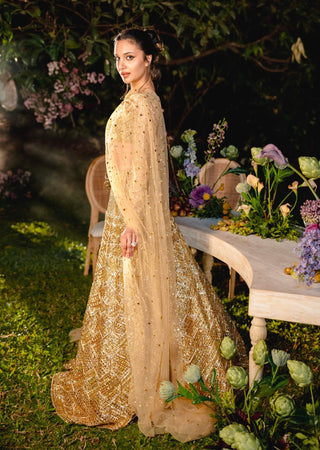 Golden reverie lehenga set