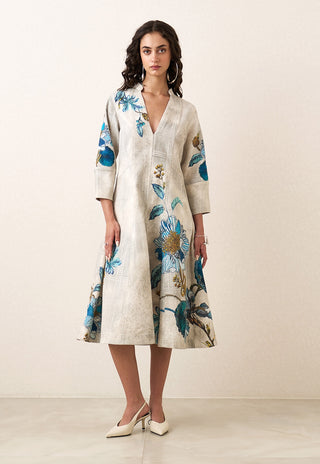 Orli panel midi dress