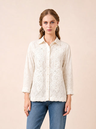 Corin white shirt with inner