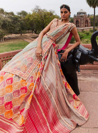 Banarsi Weave Lehenga Set by Aditi Gupta available on Indiaspopup.com