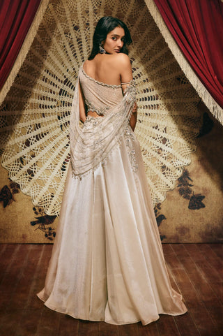 Agnes silver embellished gown