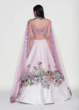 Magnolia Ivory Lehenga Set by Aisha Rao, available on Indiaspopup.com