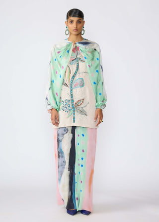 Chroma Aurora Kurta And Pant by Aisha Rao, available on Indiaspopup.com