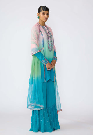 Aradia Aurora Short Kurta Set by Aisha Rao, available on Indiaspopup.com