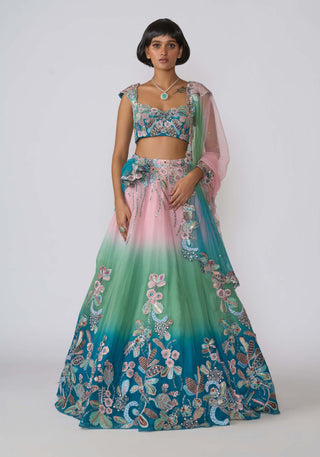 Isodora Aurora Lehenga Set by Aisha Rao, available on Indiaspopup.com