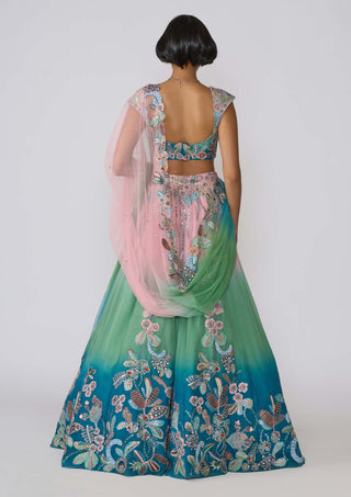 Isodora Aurora Lehenga Set by Aisha Rao, available on Indiaspopup.com