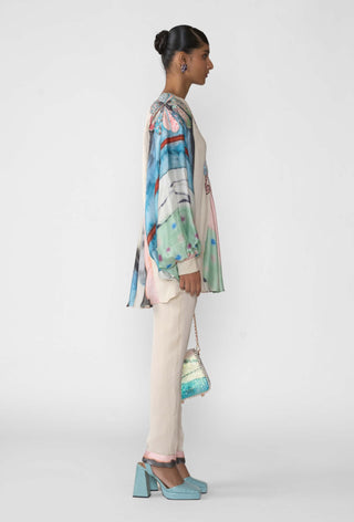 Adelina Off-White Kurta And Pant by Aisha Rao, available on Indiaspopup.com