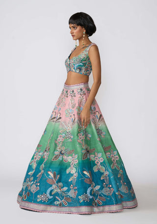 Isolena Aurora Lehenga Set by Aisha Rao, available on Indiaspopup.com