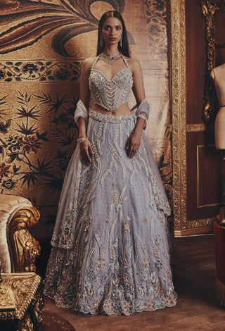 Alice blue lehenga set