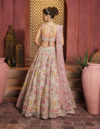 Yasmin ivory lehenga set