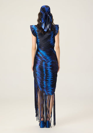 Imogen blue printed dress