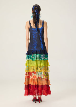 Dallas multicolor printed dress