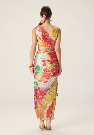 Anya multicolor floral dress