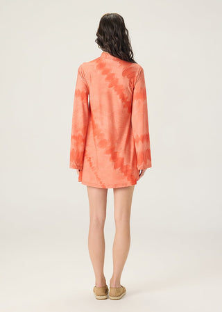 Louisa orange printed dress