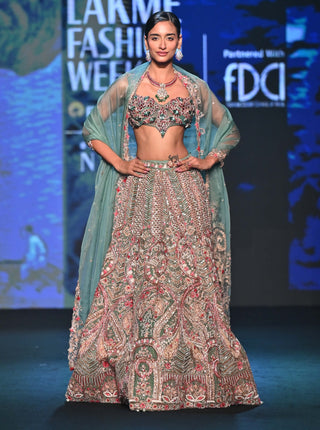 Siam serenity lehenga set