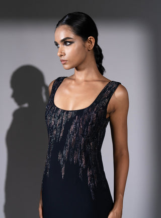 Metoer embroidered midi dress