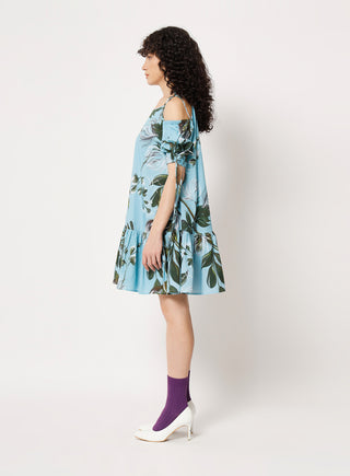 Two Point Two-Michi Blue A-Line Dress-INDIASPOPUP.COM