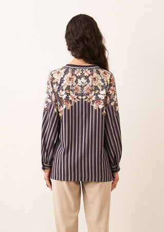 Cove floral embroidered top
