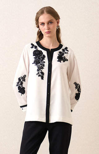 Noir bloom top