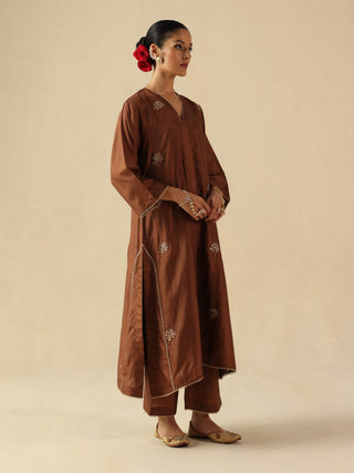 Kohinoor copper kurta set