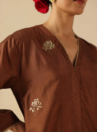Kohinoor copper kurta set