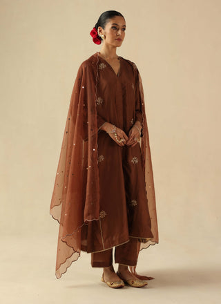 Kohinoor copper kurta set