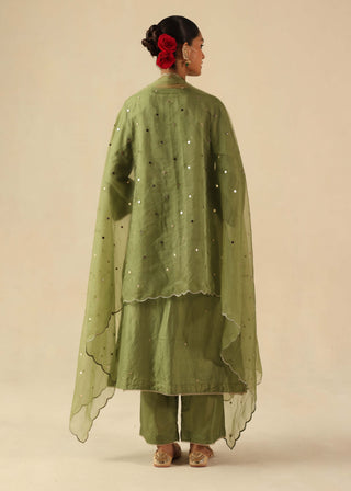 Kohinoor green kurta set