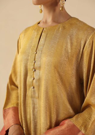 Gauhar gold kurta set