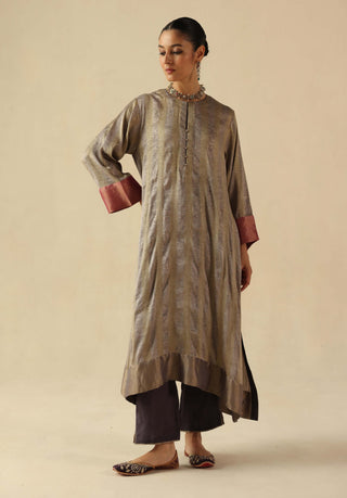 Gauhar silver kurta set