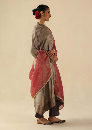 Gauhar silver kurta set