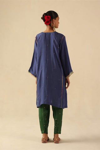 Parizad blue and green kurta and pants