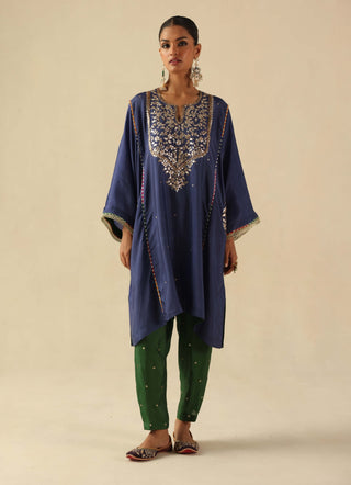 Parizad blue and green kurta and pants