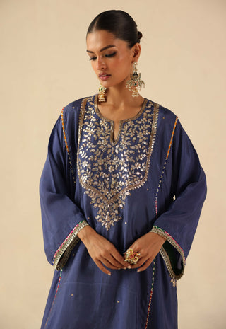 Parizad blue and green kurta and pants