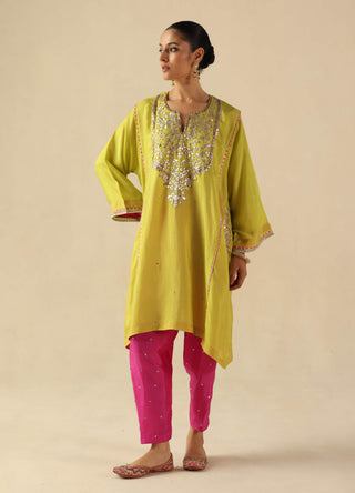 Parizad lime green kurta and pants