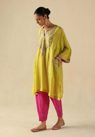 Parizad lime green kurta and pants