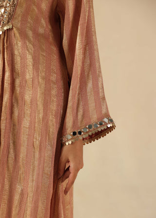 Naksh peach kurta set