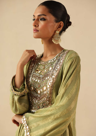 Naksh green kurta set