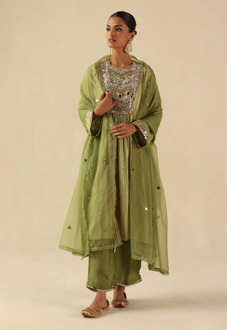 Naksh green kurta set