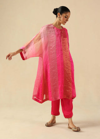 Tabeer fuchsia kalidar kurta and pants