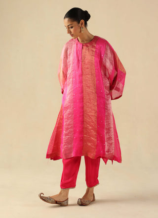 Tabeer fuchsia kalidar kurta and pants