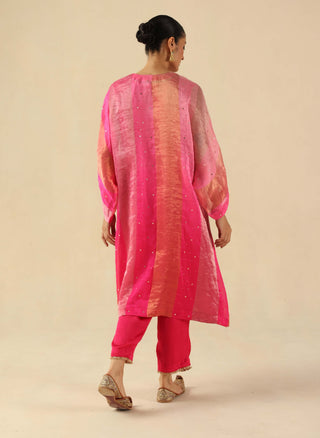 Tabeer fuchsia kalidar kurta and pants
