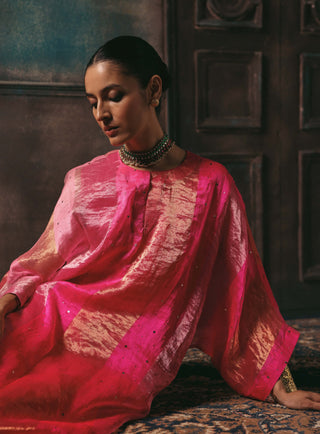 Tabeer fuchsia kalidar kurta and pants
