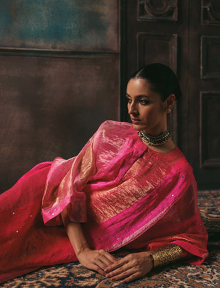 Tabeer fuchsia kalidar kurta and pants