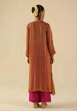 Jhoomar garnet kurta set