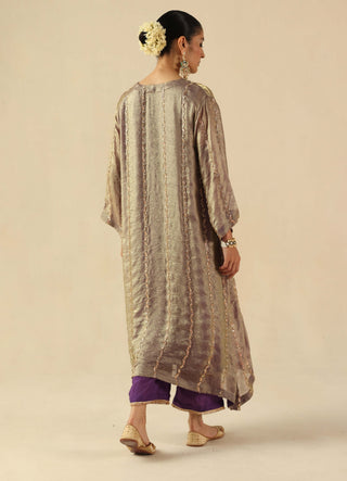 Jhoomar purple kurta set